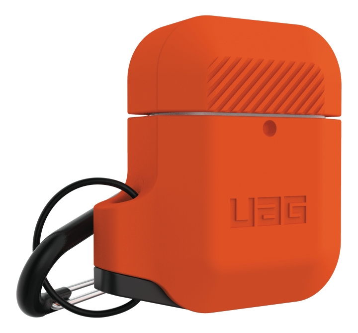 urbanarmorgear UAG Apple Airpods Silicone Case, Orange/Grey i gruppen SMARTPHONE & SURFPLATTOR / Övriga tillbehör / Övrigt hos TP E-commerce Nordic AB (C14296)