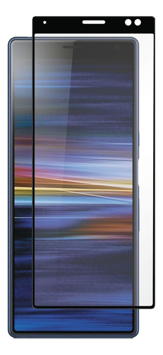 Sony Xperia 10 Plus, Full-Fit Glass, black i gruppen SMARTPHONE & SURFPLATTOR / Mobilskydd / Sony hos TP E-commerce Nordic AB (C14486)