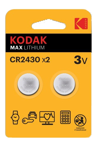 Kodak Max lithium CR2430 battery (2 pack) i gruppen HEMELEKTRONIK / Batterier & Laddare / Batterier / Knappcell hos TP E-commerce Nordic AB (C14521)