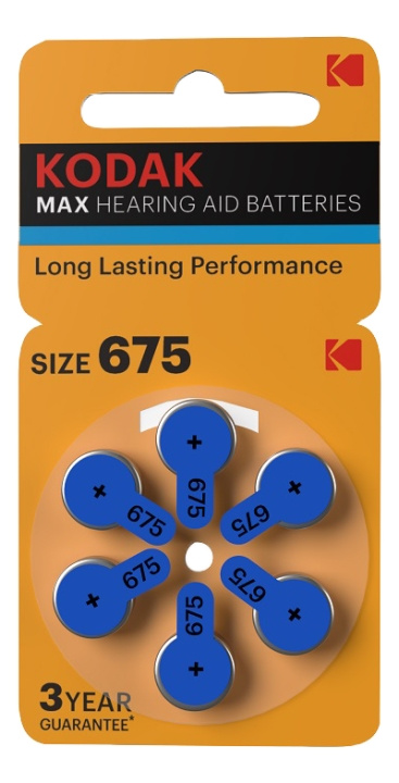 Kodak Hearing Aid Battery Model P675 / PR44, Color Code: blue, 1.4 i gruppen HEMELEKTRONIK / Batterier & Laddare / Batterier / Hörapparatsbatterier hos TP E-commerce Nordic AB (C14525)