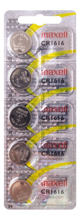 Maxell Lithium CR1616 5P i gruppen HEMELEKTRONIK / Batterier & Laddare / Batterier / Knappcell hos TP E-commerce Nordic AB (C14529)