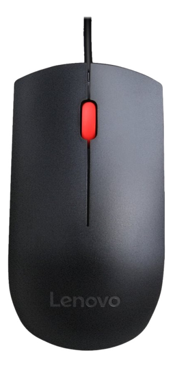 LENOVO Essential, mouse, USB, black i gruppen DATORER & KRINGUTRUSTNING / Möss & Tangentbord / Möss / Trådbundna hos TP E-commerce Nordic AB (C14578)