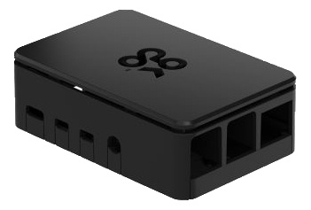 okdo Raspberry Pi 4 standard case, 3 piece design, black i gruppen DATORER & KRINGUTRUSTNING / Datorkomponenter / Raspberry Pi hos TP E-commerce Nordic AB (C14657)