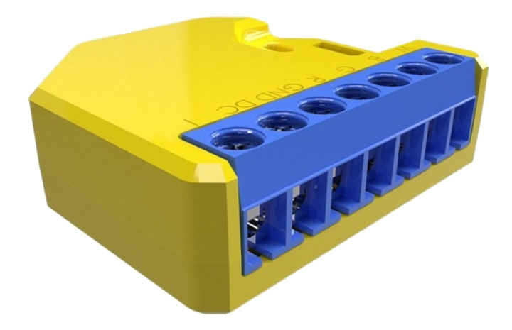 Shelly RGBW2, WiFi-operated RGBW controller, yellow/blue i gruppen HEM, HUSHÅLL & TRÄDGÅRD / Smarta hem / Smart belysning hos TP E-commerce Nordic AB (C14676)