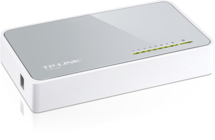 tplink Network switch, 8-ports, 10/100 Mbps, RJ45, Auto MDI / MDIX i gruppen DATORER & KRINGUTRUSTNING / Nätverk / Switchar / 10/100Mbps hos TP E-commerce Nordic AB (C14700)