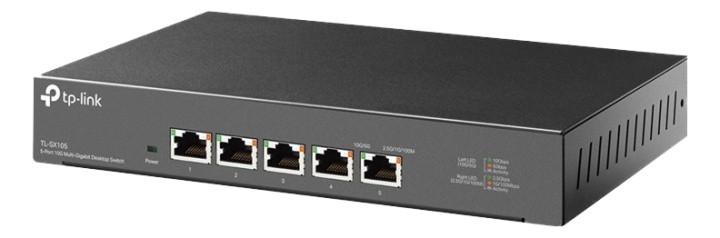 tplink 5-Port 10G Multi-Gigabit Desktop Switch i gruppen DATORER & KRINGUTRUSTNING / Nätverk / Switchar / 10/100/1000Mbps hos TP E-commerce Nordic AB (C14712)