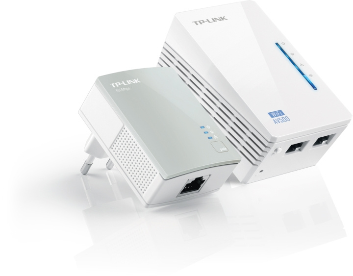 AV500 WiFi Powerl. Ext. St. Kit 2devices 500Mbps 802.11b/g/n i gruppen DATORER & KRINGUTRUSTNING / Nätverk / WiFi Extenders hos TP E-commerce Nordic AB (C14718)