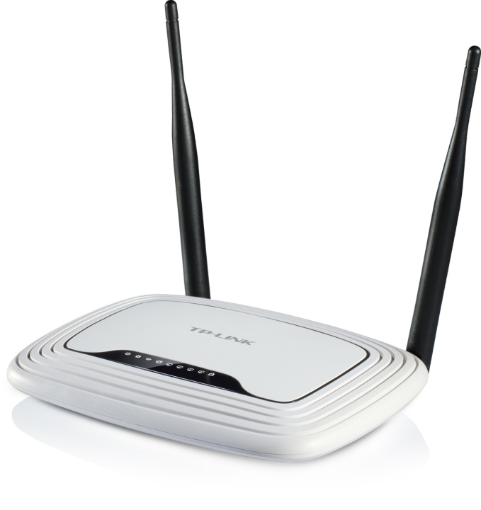 tplink Wireless router 4port switch 300Mbps 802.11b/g/n white/black i gruppen DATORER & KRINGUTRUSTNING / Nätverk / Routrar / 450-5400 Mbit/s hos TP E-commerce Nordic AB (C14720)