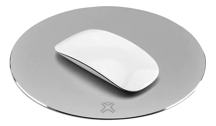 XtremeMac Round aluminum mouse pads - Silver i gruppen DATORER & KRINGUTRUSTNING / Möss & Tangentbord / Musmattor hos TP E-commerce Nordic AB (C14736)