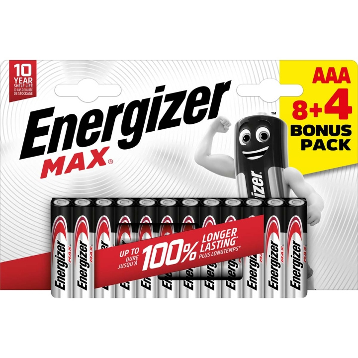 Energizer Alkaline Batteri AAA | 1.5 V DC | 12-Blister i gruppen HEMELEKTRONIK / Batterier & Laddare / Batterier / AAA hos TP E-commerce Nordic AB (C14778)