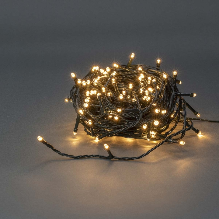 Nedis Julbelysning | Sträng | 180 LED\'s | Varm Vit | 13.50 m | Ljuseffekter: 7 | Inomhus eller Utomhus | Strömadapter i gruppen HEMELEKTRONIK / Belysning / LED-slingor hos TP E-commerce Nordic AB (C14787)