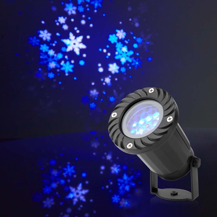 Nedis Dekorativt Ljus | LED-projektor för snöflingor | Vita och blå iskristaller | Inomhus eller Utomhus i gruppen HEMELEKTRONIK / Belysning / Julbelysning hos TP E-commerce Nordic AB (C14806)