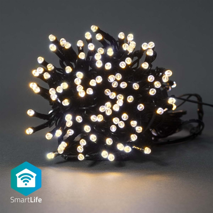 Nedis SmartLife Julbelysning | Sträng | Wi-Fi | Varm Vit | 100 LED\'s | 10.0 m | Android™ / IOS i gruppen HEM, HUSHÅLL & TRÄDGÅRD / Smarta hem / Smart belysning hos TP E-commerce Nordic AB (C14819)