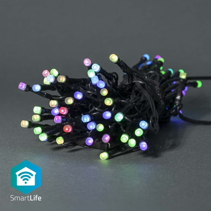 Nedis SmartLife Julbelysning | Sträng | Wi-Fi | RGB | 42 LED\'s | 5.00 m | Android™ / IOS i gruppen HEM, HUSHÅLL & TRÄDGÅRD / Smarta hem / Smart belysning hos TP E-commerce Nordic AB (C14826)