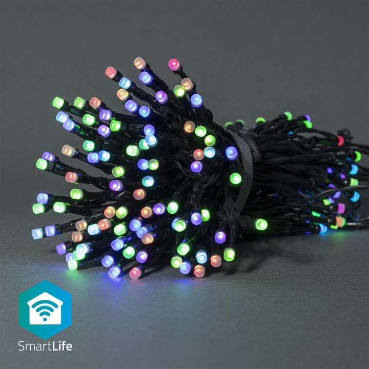 Nedis SmartLife Julbelysning | Sträng | Wi-Fi | RGB | 84 LED\'s | 10.0 m | Android™ / IOS i gruppen HEM, HUSHÅLL & TRÄDGÅRD / Smarta hem / Smart belysning hos TP E-commerce Nordic AB (C14827)