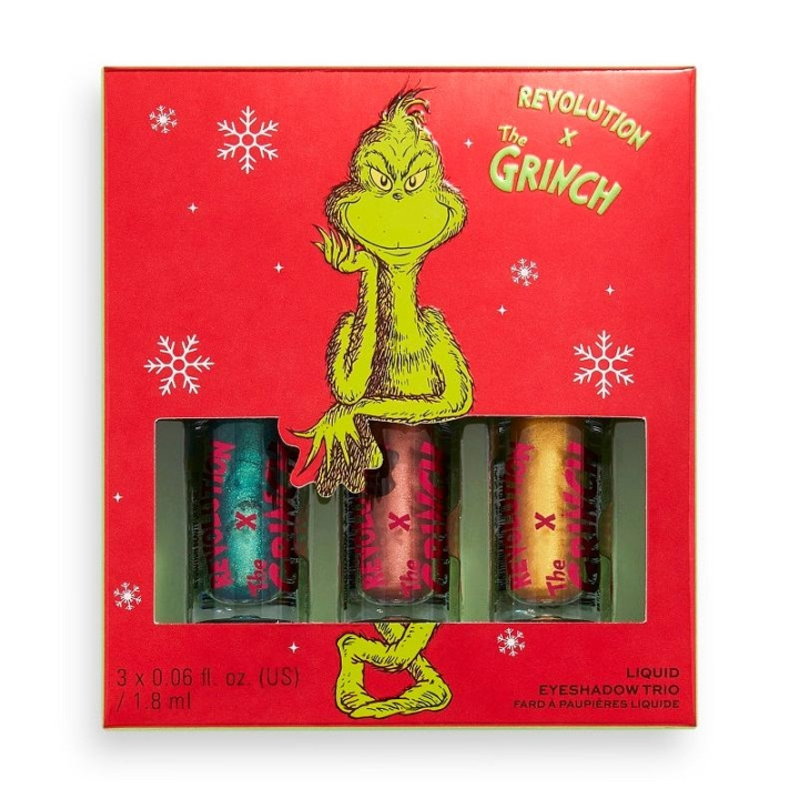 Makeup Revolution x The Grinch Don\'t Give a Grinch Liquid Eyeshadow Set i gruppen SKÖNHET & HÄLSA / Makeup / Ögon & Ögonbryn / Ögonskuggor hos TP E-commerce Nordic AB (C14892)