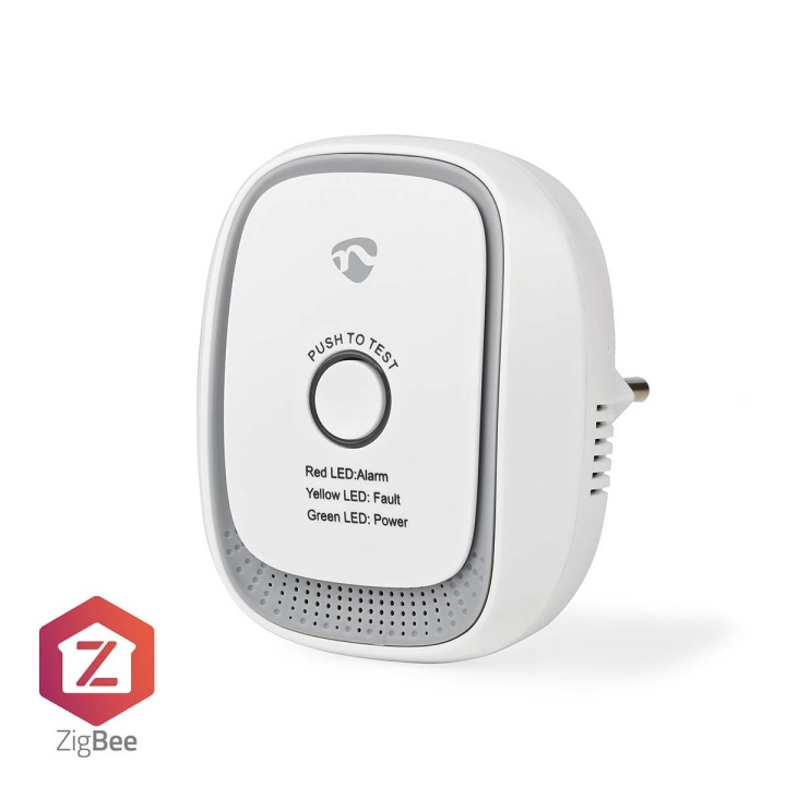 Nedis SmartLife Gasdetektor | Zigbee 3.0 | Strömadapter | Givarlivscykel: 5 år | EN 50194-1:2009 | Android™ / IOS | Med testknapp | 75 dB | Vit i gruppen HEM, HUSHÅLL & TRÄDGÅRD / Larm & Säkerhet / Brand, rök, gas / Brandvarnare hos TP E-commerce Nordic AB (C15077)