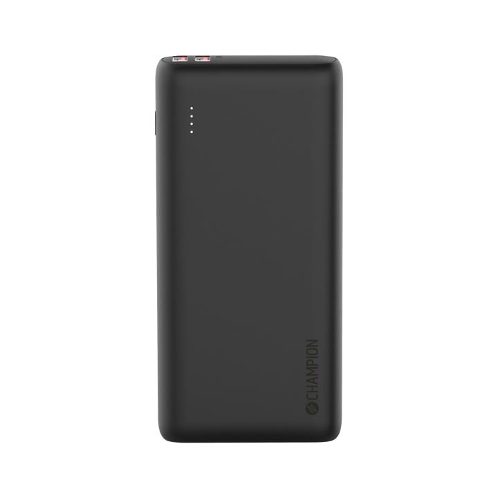Champion PowerBank 20.000 mAh 30W PD Svart i gruppen SMARTPHONE & SURFPLATTOR / Laddare & Kablar / Powerbanks hos TP E-commerce Nordic AB (C15093)