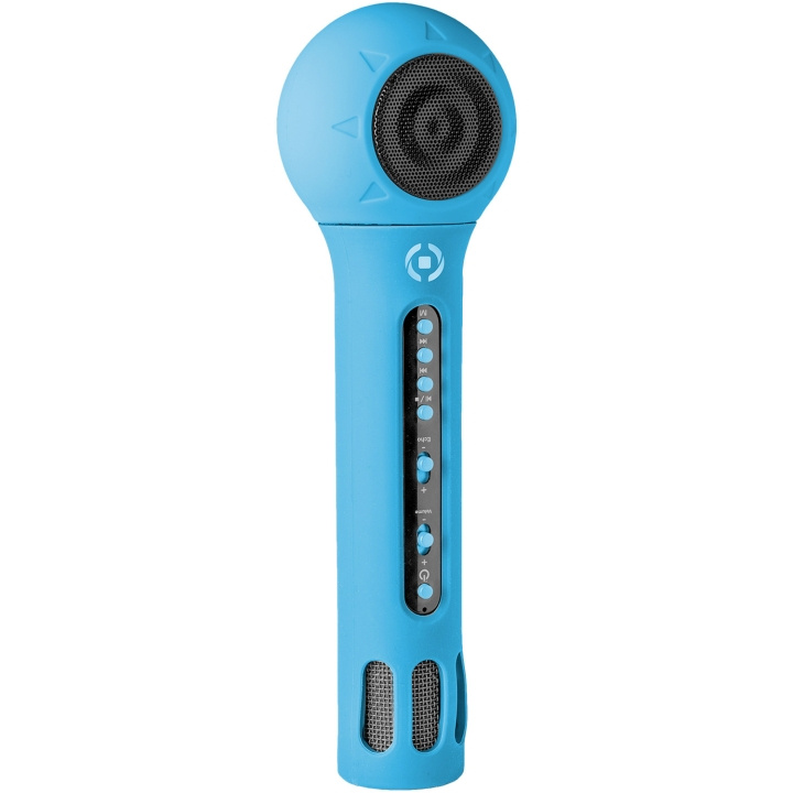 Celly Mikrofon med Bluetooth-högtalare Blå i gruppen HEMELEKTRONIK / Ljud & Bild / Högtalare & Tillbehör / Bluetooth-högtalare / Bärbara högtalare hos TP E-commerce Nordic AB (C15139)