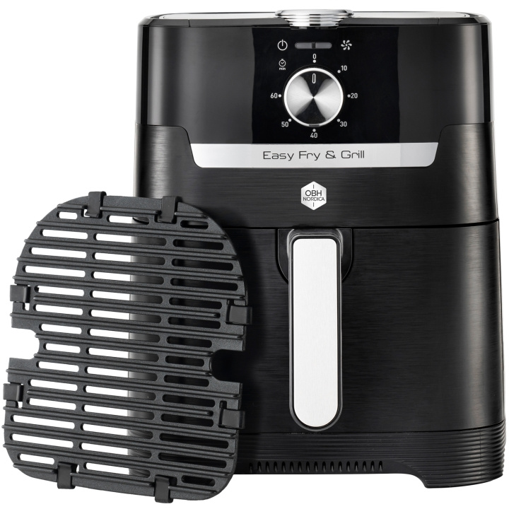 OBH Nordica Easy Fry & Grill Classic 2in1 Black 1550Watt i gruppen HEM, HUSHÅLL & TRÄDGÅRD / Hushållsmaskiner / Airfryers & fritöser hos TP E-commerce Nordic AB (C15252)