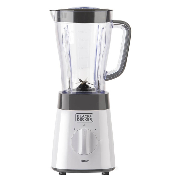 BLACK+DECKER Kannmixer 500W Vit i gruppen HEM, HUSHÅLL & TRÄDGÅRD / Hushållsmaskiner / Matberedare & Köksassistenter / Mixer & Blender hos TP E-commerce Nordic AB (C15603)