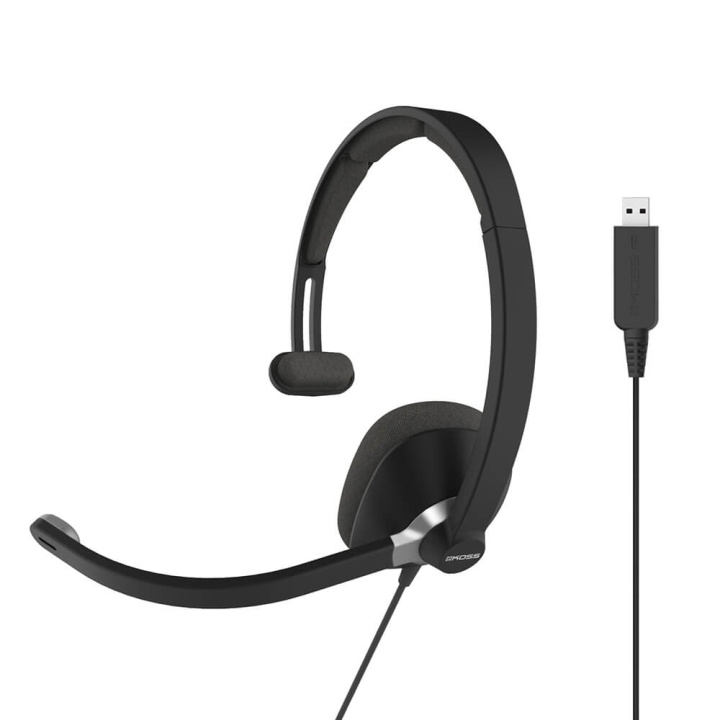 KOSS Headset CS295 Mono On-Ear Mic USB Svart i gruppen DATORER & KRINGUTRUSTNING / Datortillbehör / Headset hos TP E-commerce Nordic AB (C15640)