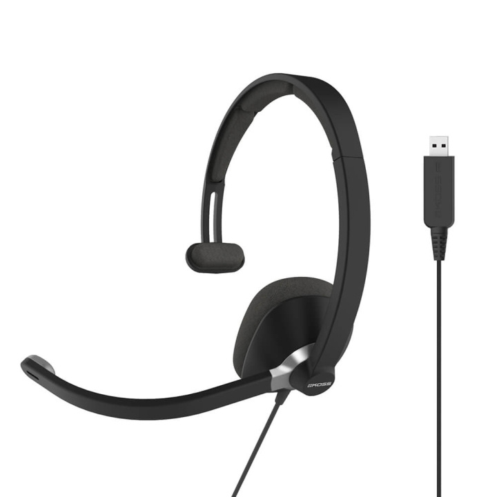 Koss Headset CS295 Mono On-Ear Mic USB Svart i gruppen DATORER & KRINGUTRUSTNING / Datortillbehör / Headset hos TP E-commerce Nordic AB (C15640)