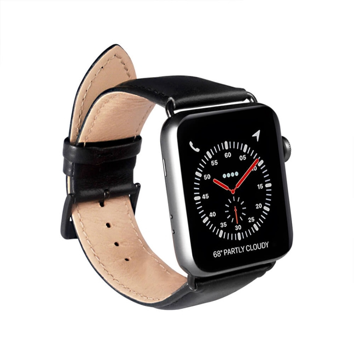 Buffalo Klockarmband Svart Apple Watch 42/44/45mm i gruppen SPORT, FRITID & HOBBY / Smartwatch & Aktivitetsarmband / Tillbehör hos TP E-commerce Nordic AB (C15695)