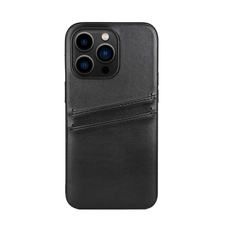 Buffalo Mobilskal PU Svart - iPhone 14 Pro i gruppen SMARTPHONE & SURFPLATTOR / Mobilskydd / Apple / iPhone 14 hos TP E-commerce Nordic AB (C15703)