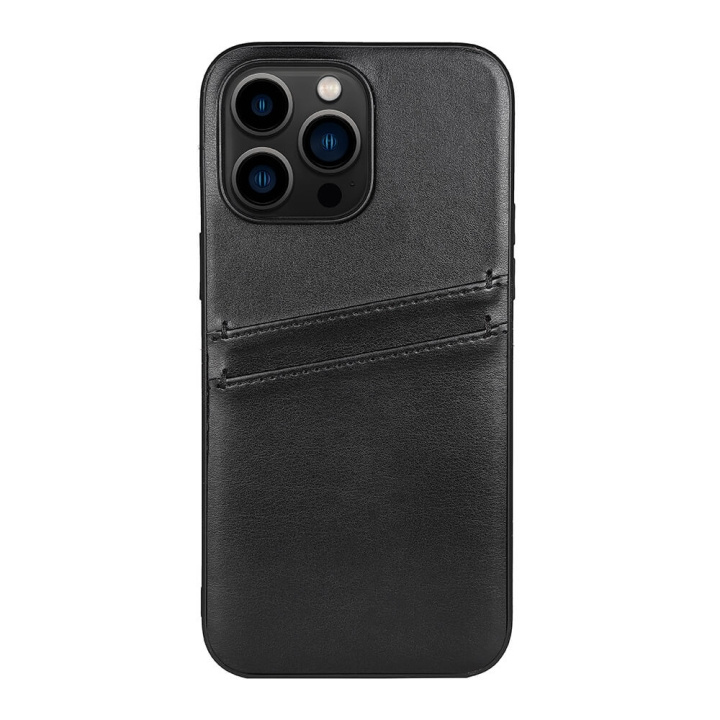 Buffalo Mobilskal PU Svart - iPhone 14 Pro Max i gruppen SMARTPHONE & SURFPLATTOR / Mobilskydd / Apple / iPhone 14 hos TP E-commerce Nordic AB (C15704)