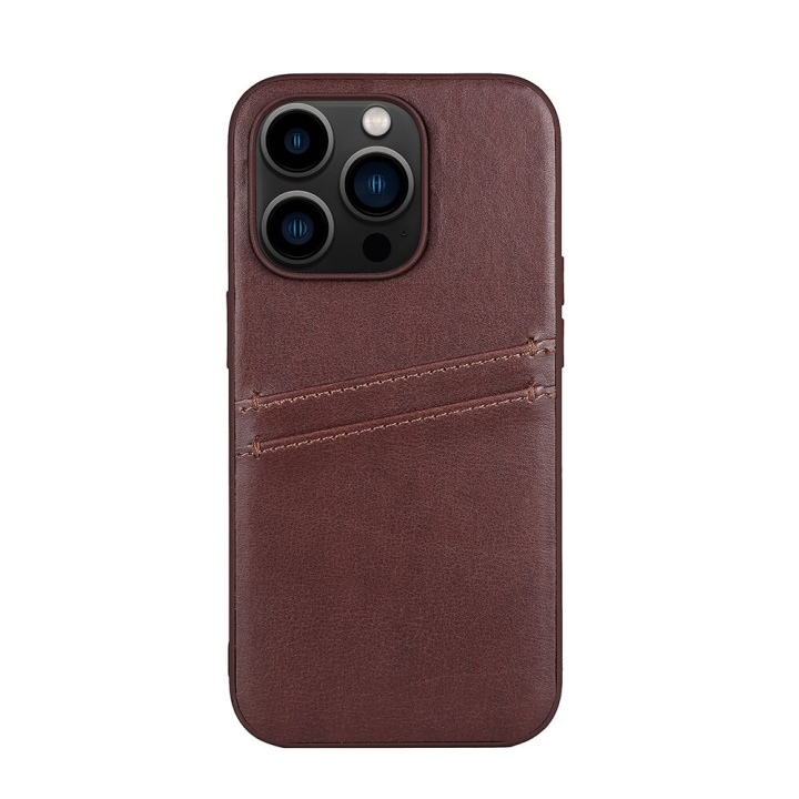 Buffalo Mobilskal PU Brun - iPhone 14 Pro i gruppen SMARTPHONE & SURFPLATTOR / Mobilskydd / Apple / iPhone 14 hos TP E-commerce Nordic AB (C15707)