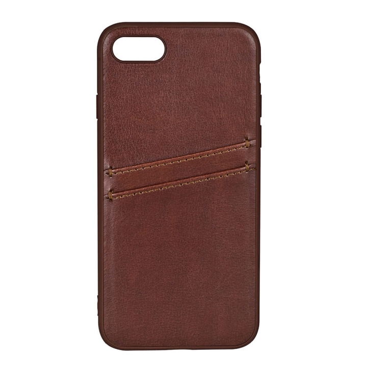 Buffalo Back cover PU 2 card iPhone 7 / 8 / SE Brown i gruppen SMARTPHONE & SURFPLATTOR / Mobilskydd / Apple / iPhone 8 / Skal hos TP E-commerce Nordic AB (C15719)