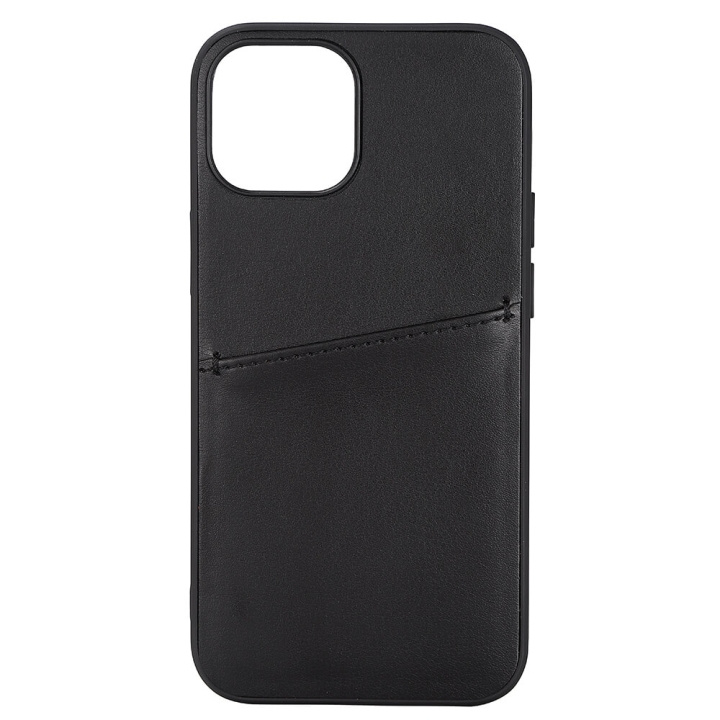 Buffalo Back cover PU 2 card iPhone 13 Mini Black i gruppen SMARTPHONE & SURFPLATTOR / Mobilskydd / Apple / iPhone 13 Mini / Skal hos TP E-commerce Nordic AB (C15724)