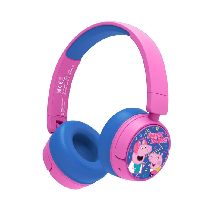 Peppa Pig Hörlur On-Ear Junior Trådlös 85dB/95dB i gruppen HEMELEKTRONIK / Ljud & Bild / Hörlurar & Tillbehör / Hörlurar hos TP E-commerce Nordic AB (C15799)