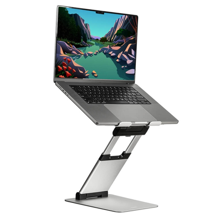 Desire2 Laptopställ Supreme Sit-Stand Aluminium i gruppen DATORER & KRINGUTRUSTNING / Bärbara datorer & tillbehör / Laptopställ hos TP E-commerce Nordic AB (C15804)