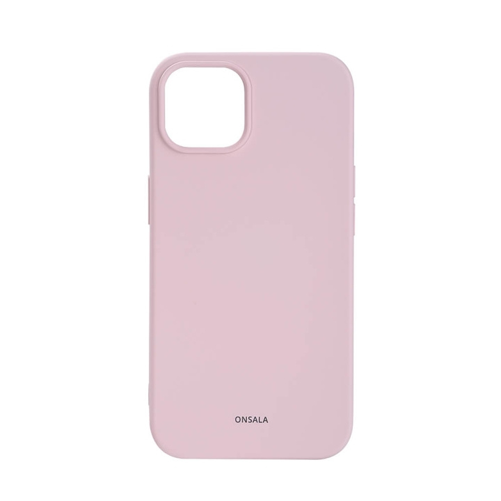 ONSALA Mobilskal Silikon Chalk Pink - iPhone 13/14 i gruppen SMARTPHONE & SURFPLATTOR / Mobilskydd / Apple / iPhone 14 hos TP E-commerce Nordic AB (C15849)