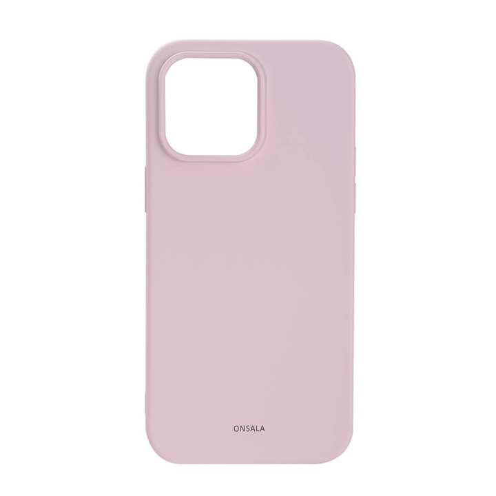ONSALA Mobilskal Silikon Chalk Pink - iPhone 14 Pro Max i gruppen SMARTPHONE & SURFPLATTOR / Mobilskydd / Apple / iPhone 14 hos TP E-commerce Nordic AB (C15852)