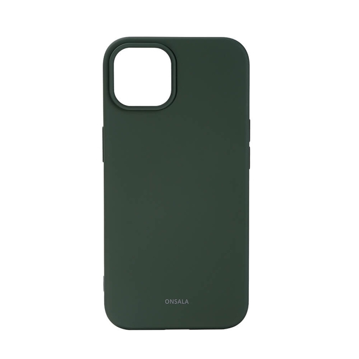 Onsala Mobilskal Silikon Olive Green - iPhone 13/14 i gruppen SMARTPHONE & SURFPLATTOR / Mobilskydd / Apple / iPhone 14 hos TP E-commerce Nordic AB (C15857)