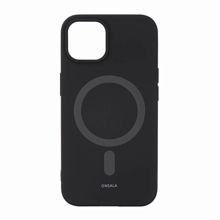 Onsala Mobilskal Silikon MagSeries Black - iPhone 13/14 i gruppen SMARTPHONE & SURFPLATTOR / Mobilskydd / Apple / iPhone 14 hos TP E-commerce Nordic AB (C15861)
