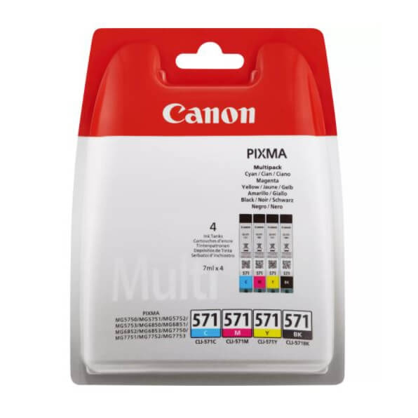 Canon Bläck 0386C005 CLI-571 Multipack i gruppen DATORER & KRINGUTRUSTNING / Skrivare & Tillbehör / Bläck & Toner / Bläckpatroner / Canon hos TP E-commerce Nordic AB (C15958)