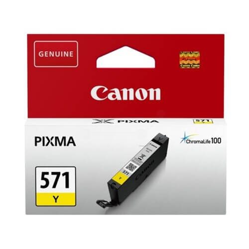 Canon Bläck 0388C001 CLI-571 Gul i gruppen DATORER & KRINGUTRUSTNING / Skrivare & Tillbehör / Bläck & Toner / Bläckpatroner / Canon hos TP E-commerce Nordic AB (C15960)