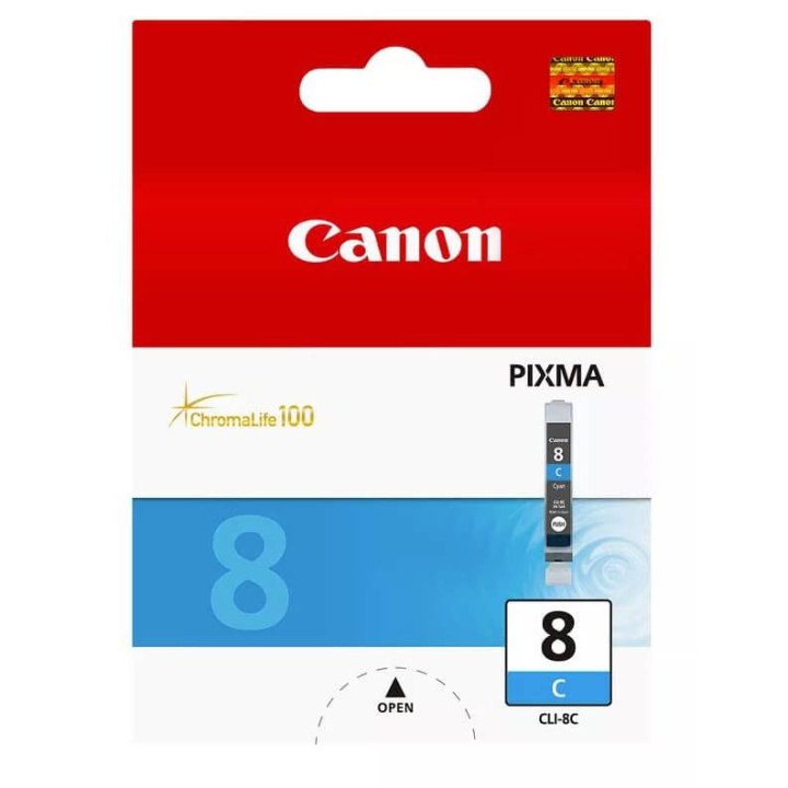 Canon Bläck 0621B001 CLI-8 Cyan i gruppen DATORER & KRINGUTRUSTNING / Skrivare & Tillbehör / Bläck & Toner / Bläckpatroner / Canon hos TP E-commerce Nordic AB (C15968)