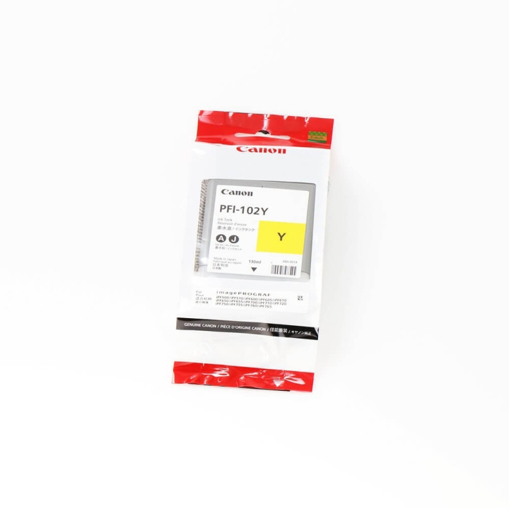 Canon Ink 0898B001 PFI-102 Yellow i gruppen DATORER & KRINGUTRUSTNING / Skrivare & Tillbehör / Bläck & Toner / Bläckpatroner / Canon hos TP E-commerce Nordic AB (C15980)