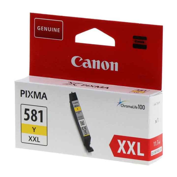 Canon Bläck 1997C001 CLI-581XXL Gul i gruppen DATORER & KRINGUTRUSTNING / Skrivare & Tillbehör / Bläck & Toner / Bläckpatroner / Canon hos TP E-commerce Nordic AB (C15992)