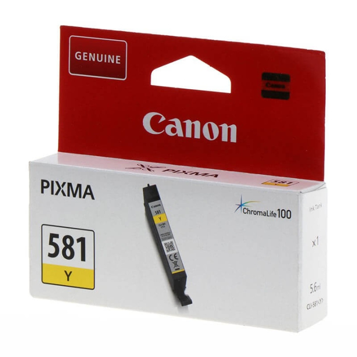 Canon Bläck 2105C001 CLI-581 Gul i gruppen DATORER & KRINGUTRUSTNING / Skrivare & Tillbehör / Bläck & Toner / Bläckpatroner / Canon hos TP E-commerce Nordic AB (C16008)