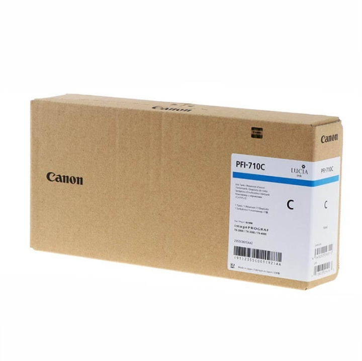 Canon Bläck 2355C001 PFI-710 Cyan i gruppen DATORER & KRINGUTRUSTNING / Skrivare & Tillbehör / Bläck & Toner / Bläckpatroner / Canon hos TP E-commerce Nordic AB (C16016)