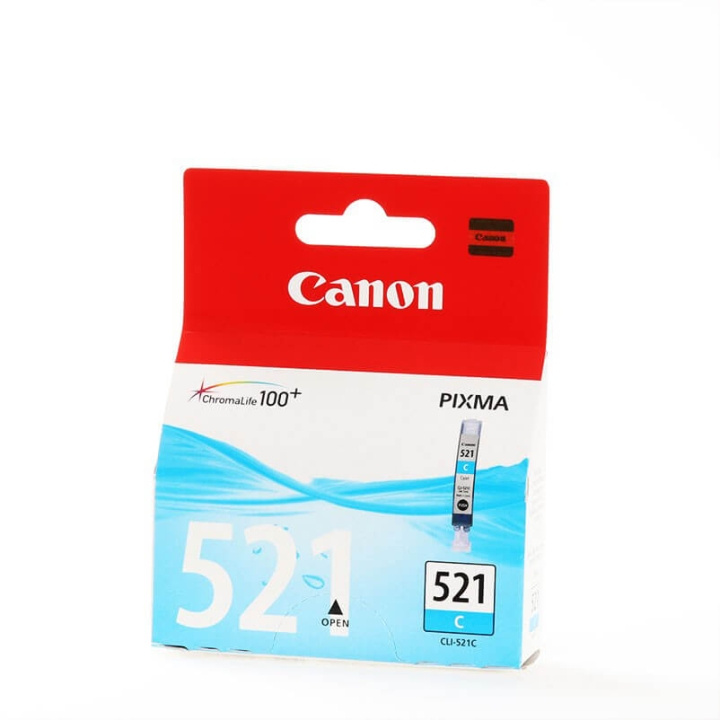 Canon Bläck 2934B001 CLI-521 Cyan i gruppen DATORER & KRINGUTRUSTNING / Skrivare & Tillbehör / Bläck & Toner / Bläckpatroner / Canon hos TP E-commerce Nordic AB (C16037)