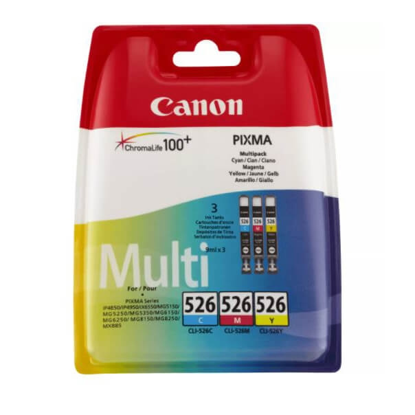 Canon Bläck 4541B009 CLI-526 Färg Multipack i gruppen DATORER & KRINGUTRUSTNING / Skrivare & Tillbehör / Bläck & Toner / Bläckpatroner / Canon hos TP E-commerce Nordic AB (C16065)