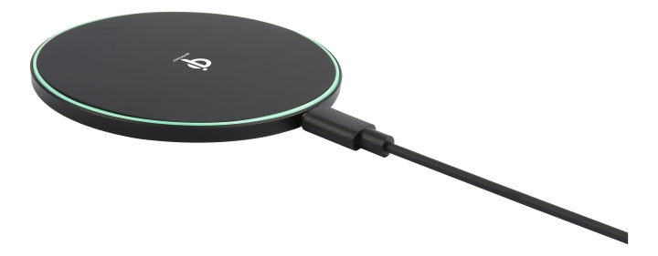 Essentials Qi Trådlös laddare, 10W, USB-C Kabel, 1m, LED i gruppen SMARTPHONE & SURFPLATTOR / Laddare & Kablar / Trådlösa Qi laddare hos TP E-commerce Nordic AB (C16148)