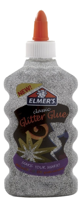 ELMER\'S Glitter Glue Silver, 177ml, Lim i gruppen LEKSAKER, BARN- & BABYPRODUKTER / Leksaker / Pyssel hos TP E-commerce Nordic AB (C16169)